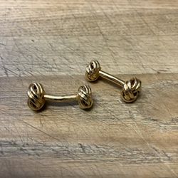 Gold Tone Knot Cufflinks