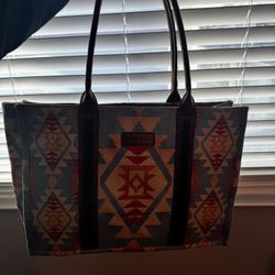 Aztec Print Wrangler Canvas Tote Bag