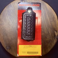 New Safariland Silent Key Ring Pouch Keeper Model 170-4 Leather Basket Weave