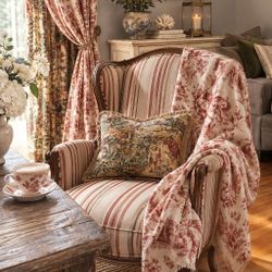 Custom Made Vintage Winged Armchair Made In USA