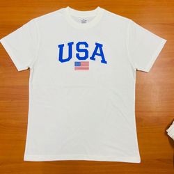 USA BOLD Blue with Waving Flag (S,M,L,XL,XXL)
