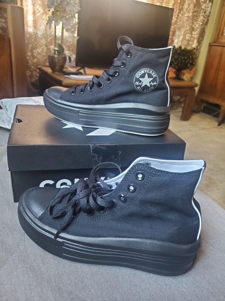 Women Converse CTAS Move Hi-Top Black Shoes Size Brand New for Sale in Paramount, - OfferUp