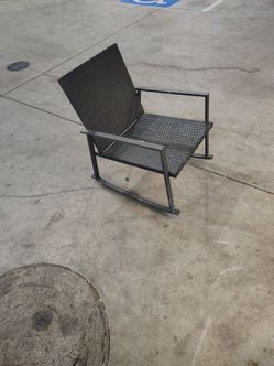 Modern Outdoor Wicker Rocking Chair