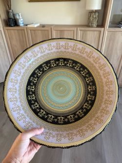 Handmade Turkish antique bronze decor bowl