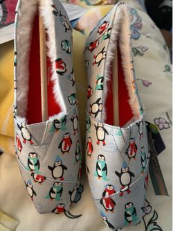 Woman’s Tom Seasonal Penguin Slip On Shoes