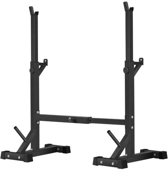 Squat Rack Stand, Barbell Rack, Bench Press Rack Stand Home Gym Adjustable Weight Rack 550Lb