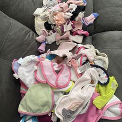 Random Assortment Bibs/Socks/ Hair Accessories 