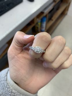 14k white gold ring