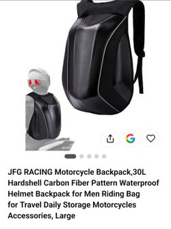 OBO! JFG Racing 30L Hardshell Motorcycle Backpack