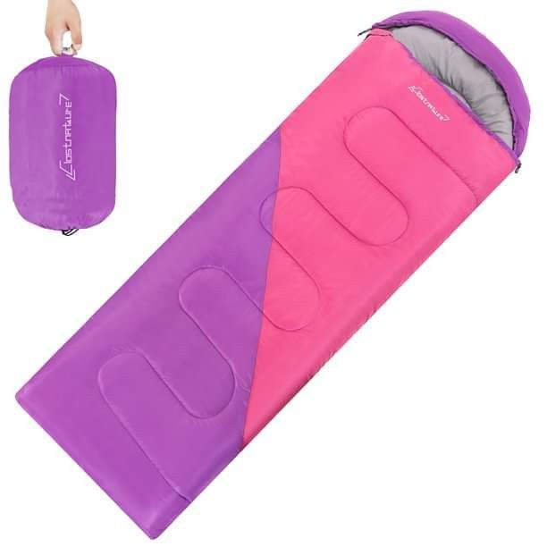 Clostnature Sleeping Bag for Adults and Kids - Lightweight Camping Sleeping Bag for Girls, Boys, Youths, Ultralight Backpacking Sleeping Bag for Cold 