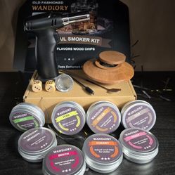 Cocktail Smoker With 8 Wood Chips And Torch- New