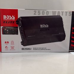 Boss Elite Series 2500 Watts Monoblock Bass Amplifier Comes With Bass Knob Brand New 