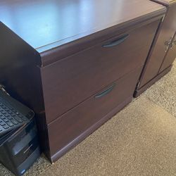 Wood 2 Drawer Lateral File Cabinet