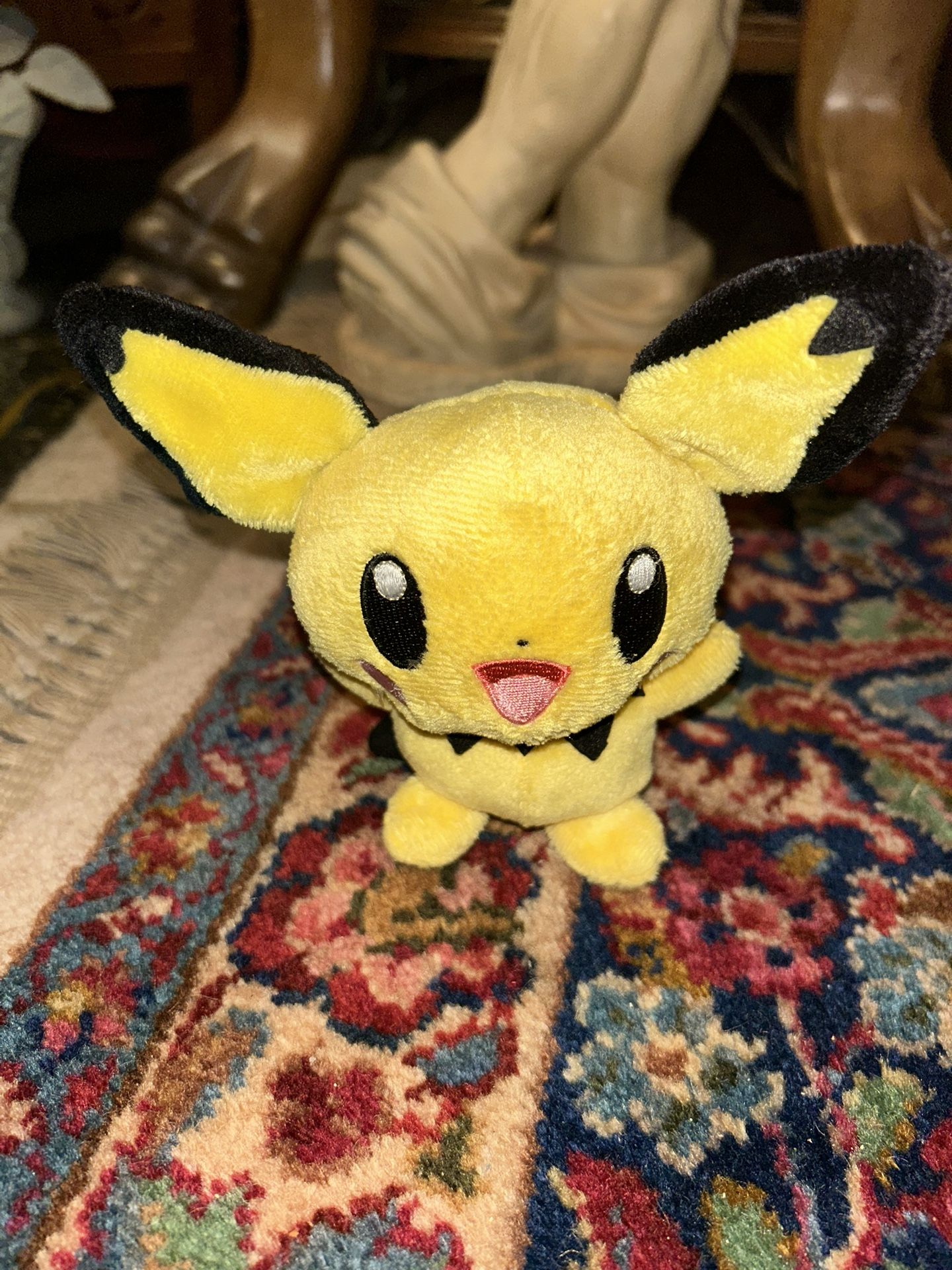 2004 Pokemon Advanced Pichu Bean Bag Plush From Hasbro