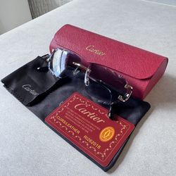 Cartier Sunglasses Blue Cut Lenses, Rimless
