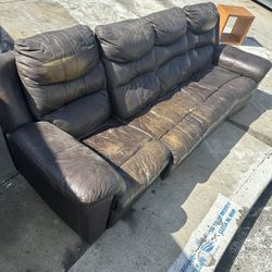 Free Leather Recliner Couch