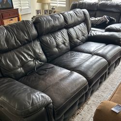 Leather 3Seat Sofa