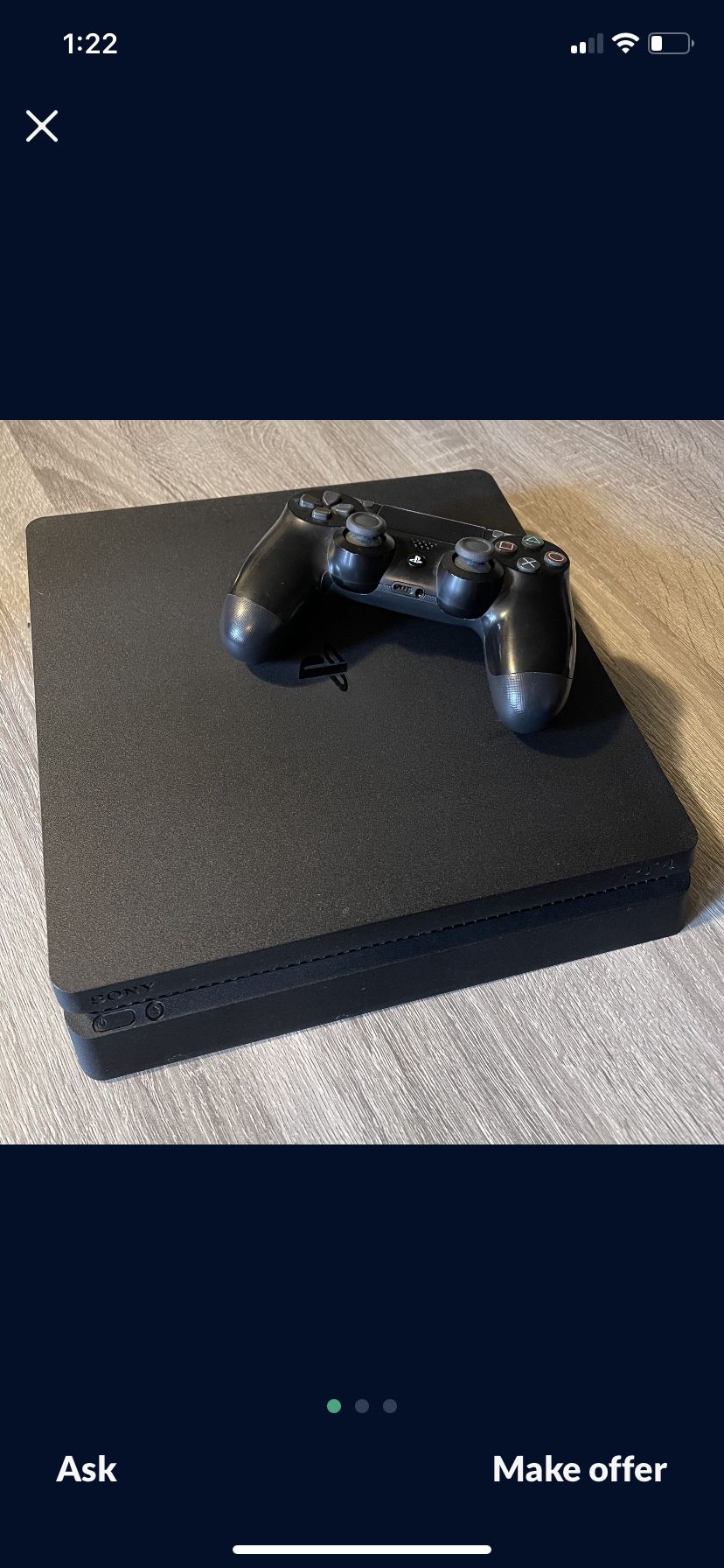 Ps4 Slim With Wires And Controller