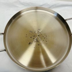 16" Diameter Stainless Steel Flat Comal Griddle Pan | Cookware
