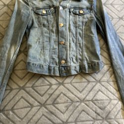 Women Jean Jacket H &M Small 