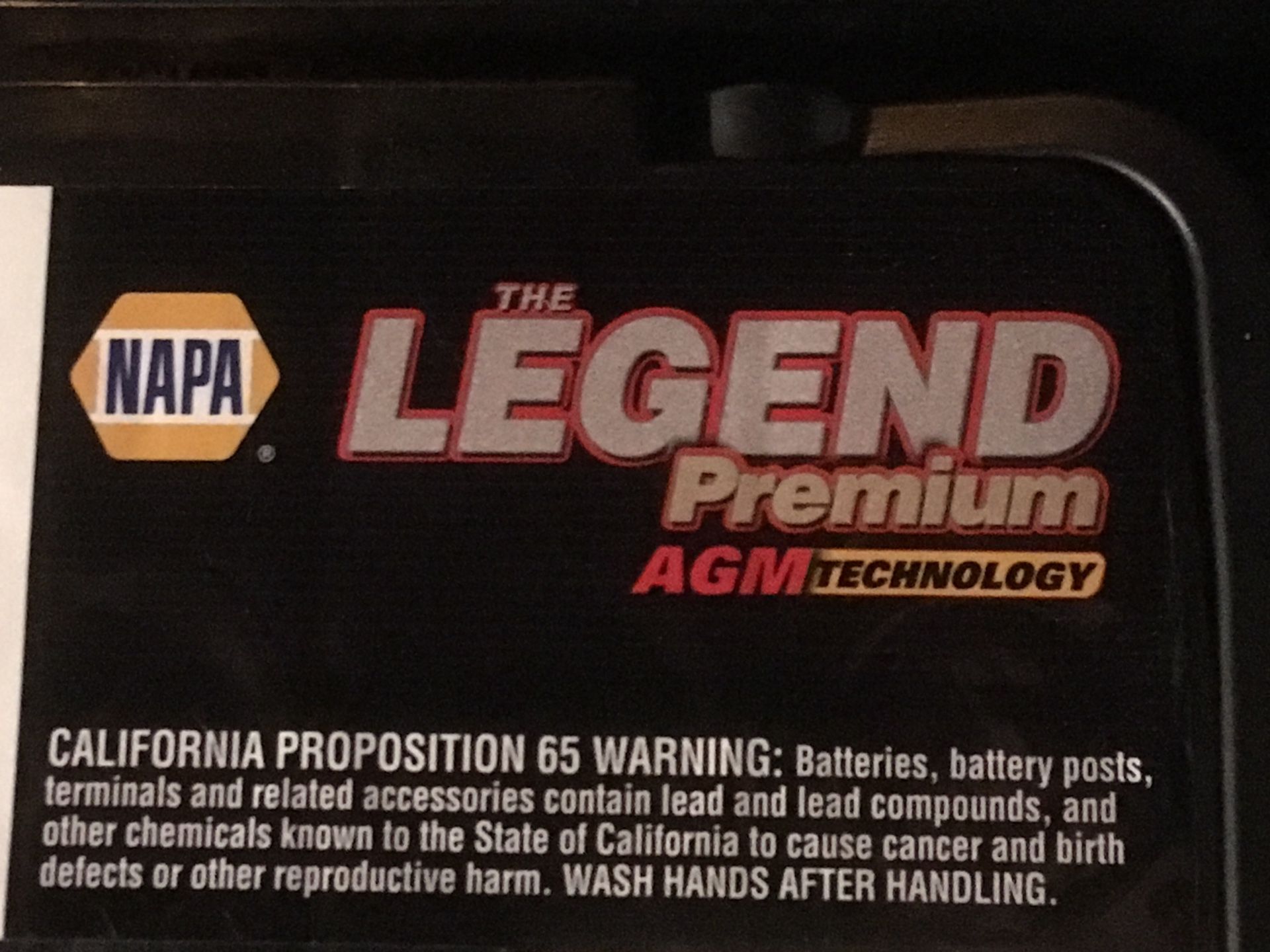 Napa Legend 9848 Battery