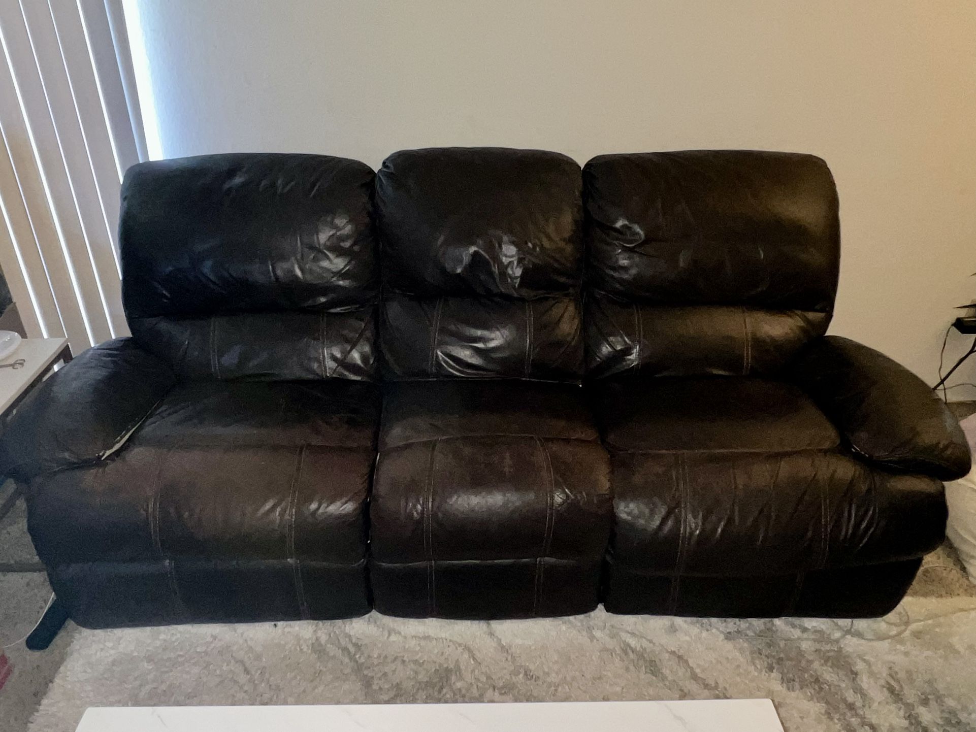Leather Power Recliner Sofas