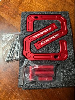 LinesRacing Red Battery Tie Down Kit