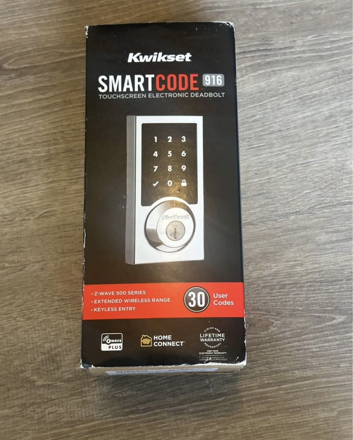 Kwikset Smartcode 916 Z-Wave Smart Lock, Keyless Entry