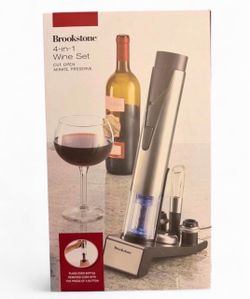 Brookstone 4-in-1 wine set brand new in box