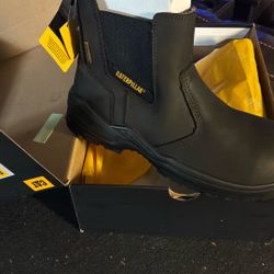 CAT steel toe work boots