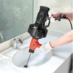 110-Volt 25 ft. Portable Handheld Plumbing Snake Auger Drainer Dredger Cleaner