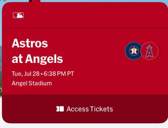 Angels vs Astros