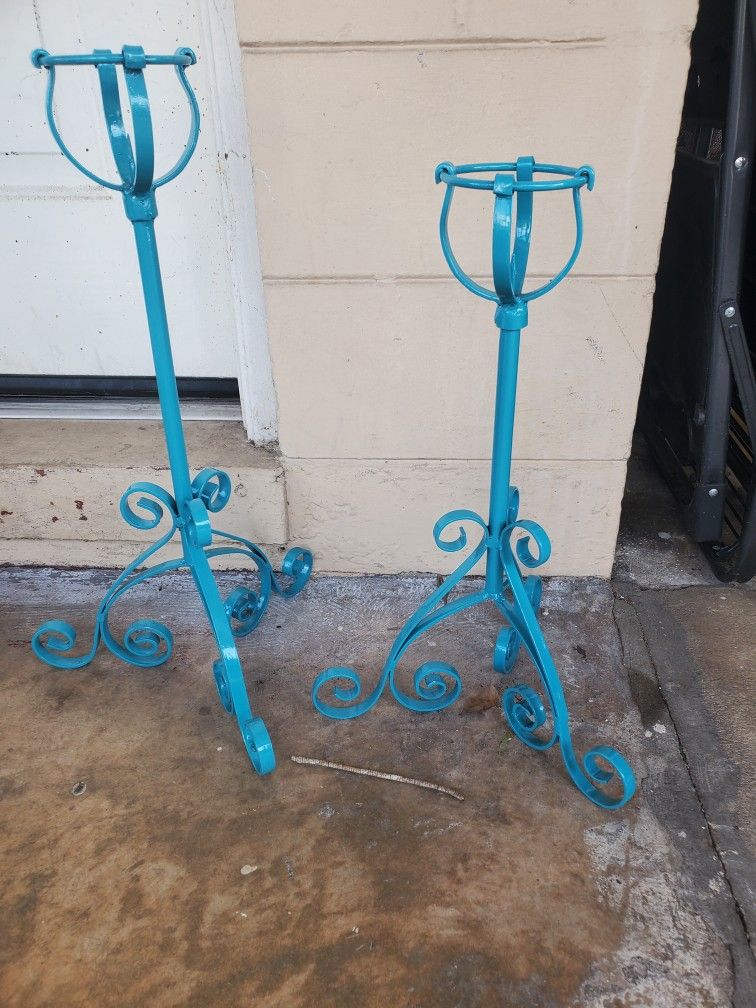 Vintage Wrought-iron Candle Holders