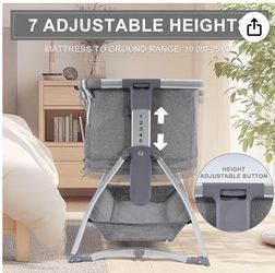 Bedside Bassinet, 4-in-1Baby Bed BedsideSleeper, RockingBassinets with Mattress &Breathable Mesh