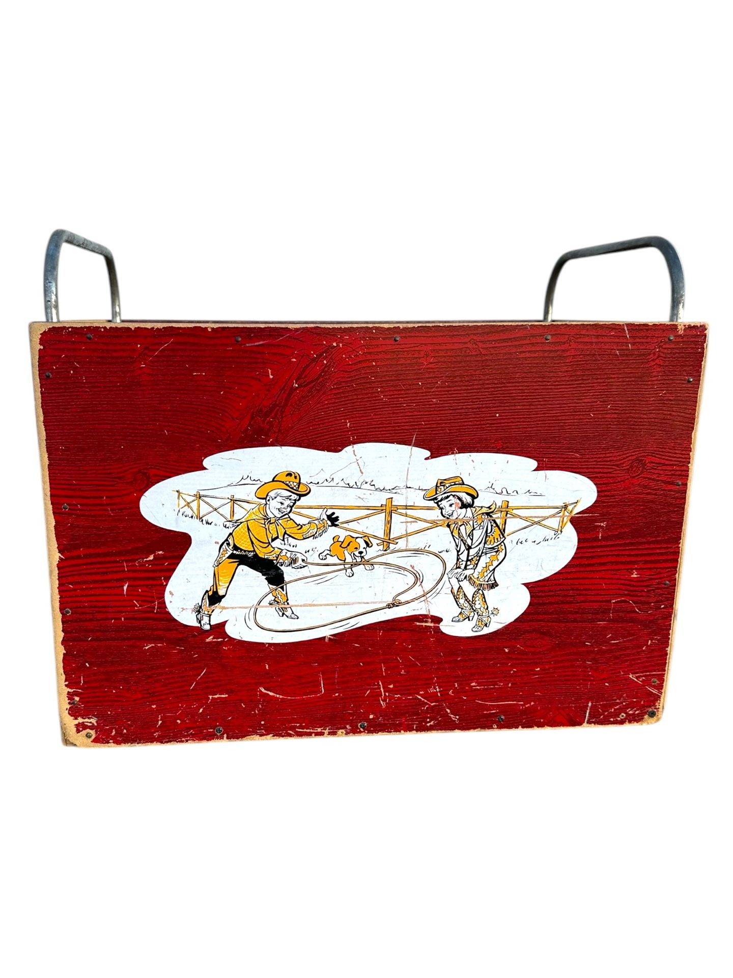 1950s Wooden Toy Box