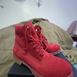 red timberline boots