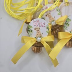 Baby Nala Baby Shower Pacifiers Guest Favor Necklaces
