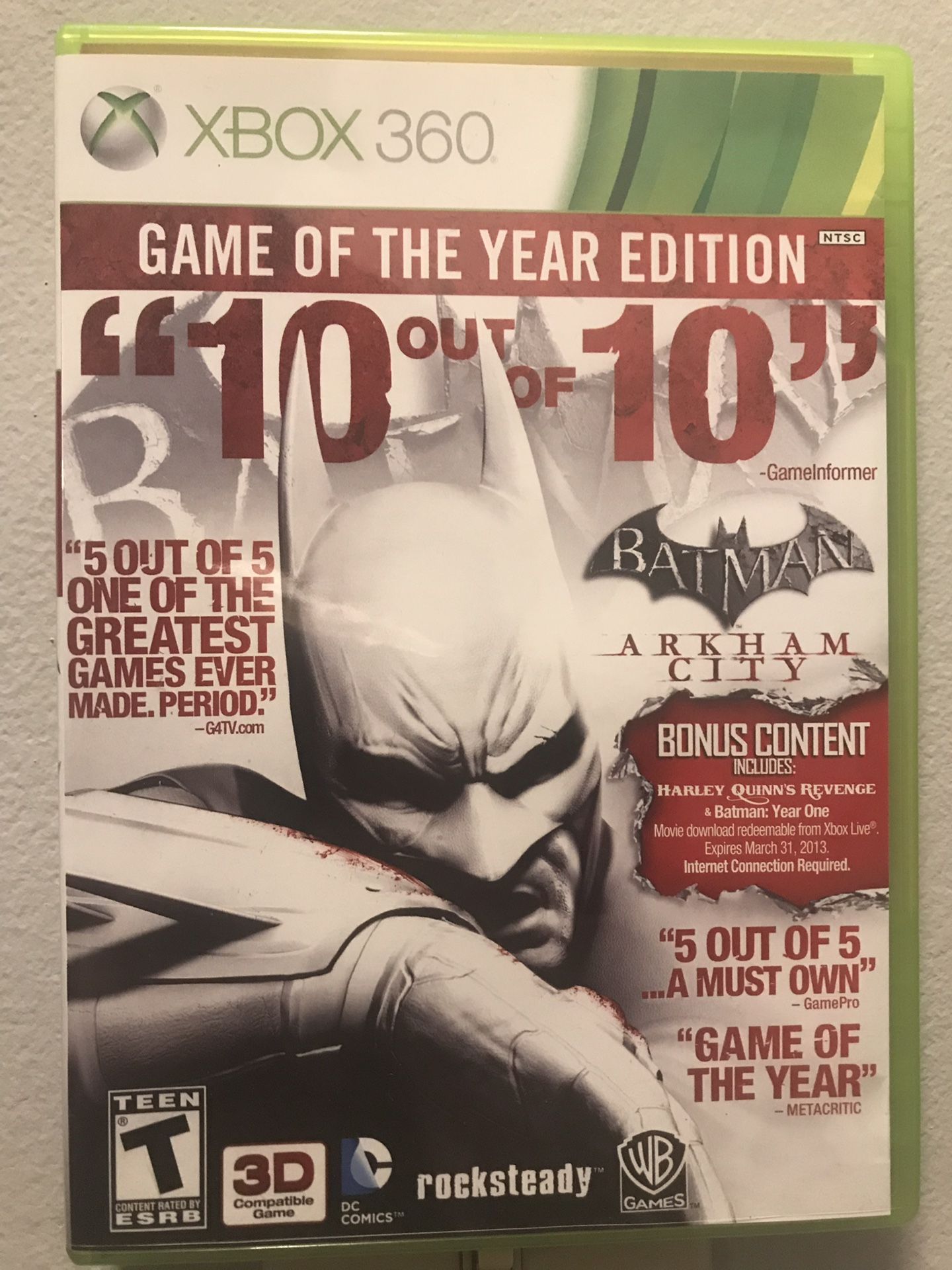 Batman Arkham City - Game of the Year Edition - XBOX 360