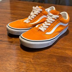 Orange vans size 10