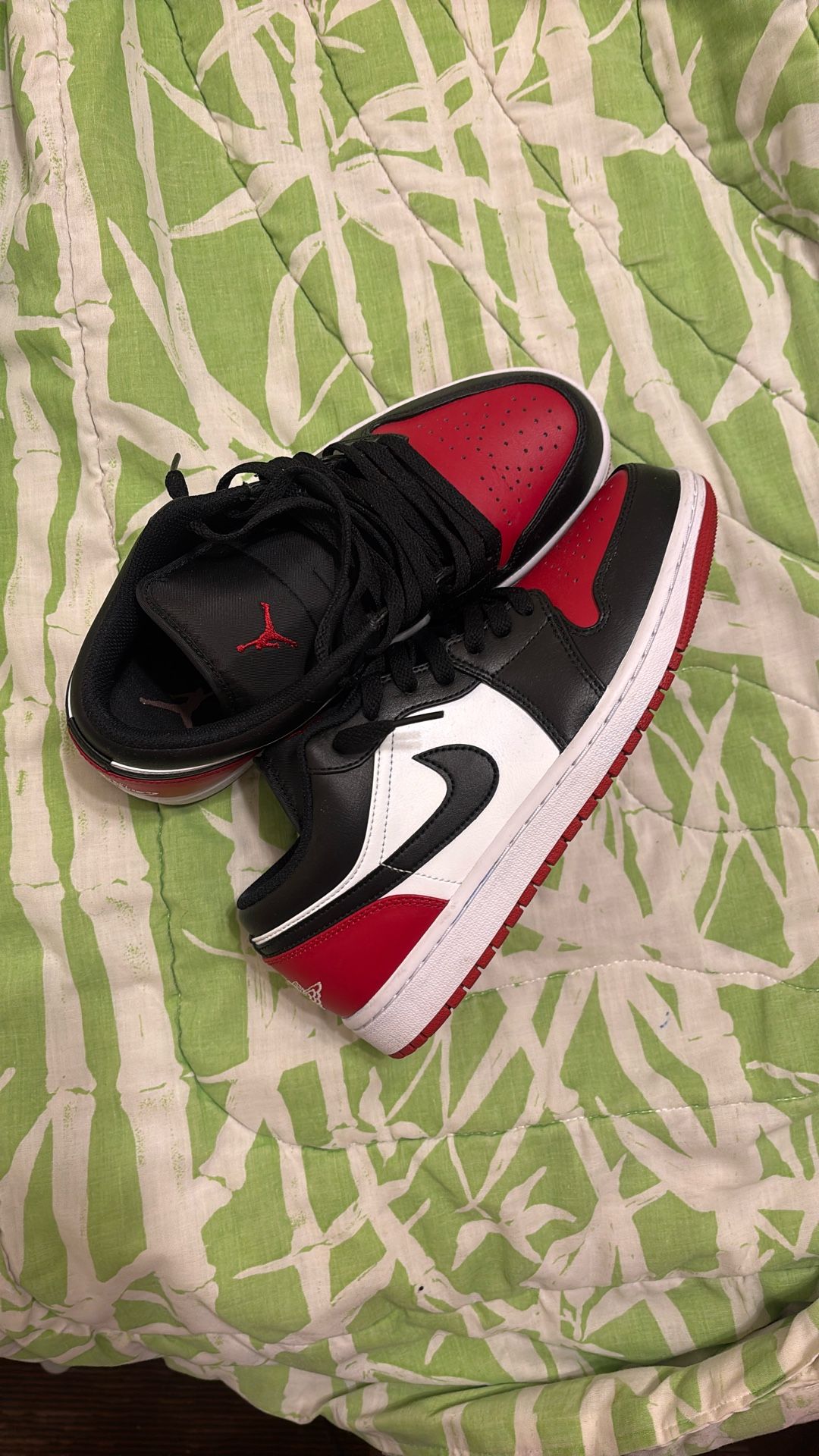 Men's Air Jordan Retro Low Casual Shoes White/Black/Varsity Red