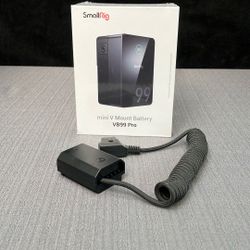 SmallRig VB99 Pro Mini V-Mount Battery With Sony NP-FZ100 Dummy Coupler