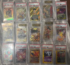 Dragon ball and Pokémon slabs rare