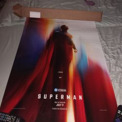 SUPERMAN MOVIE 2025 27×40 DOUBLE SIDED POSTER