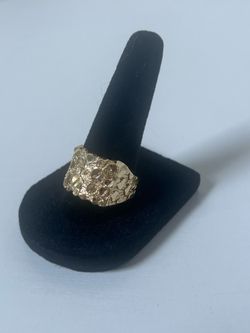 14k Gold Nugget Ring