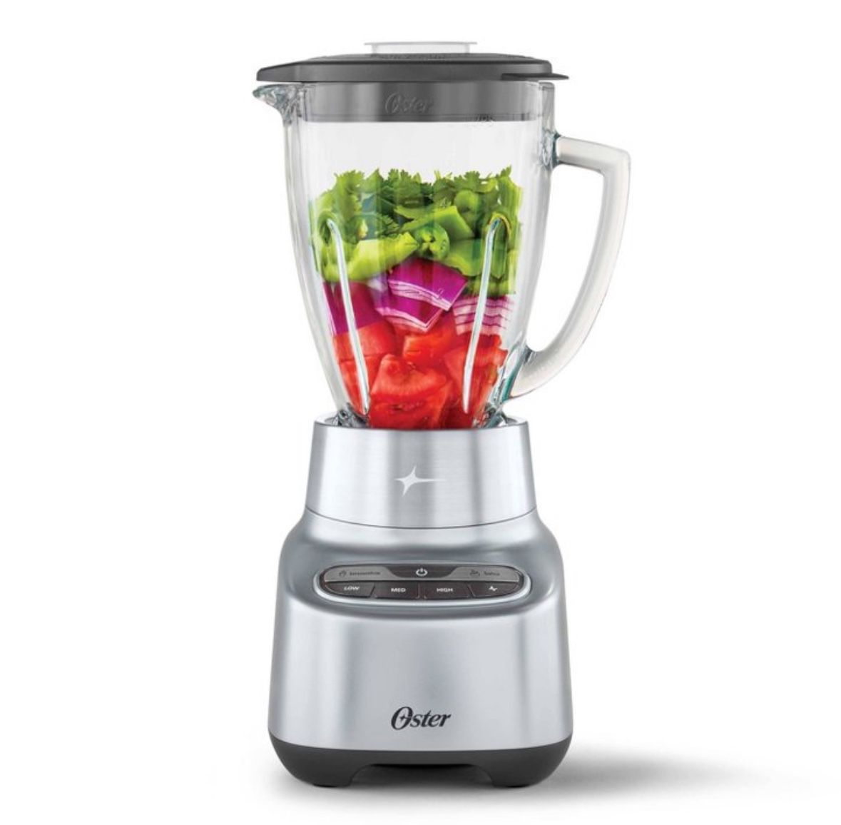 Oster® One-Touch Blender is perfect for creating your favorite smoothies, frozen drinks, salsas, and more. powerful 800-watt