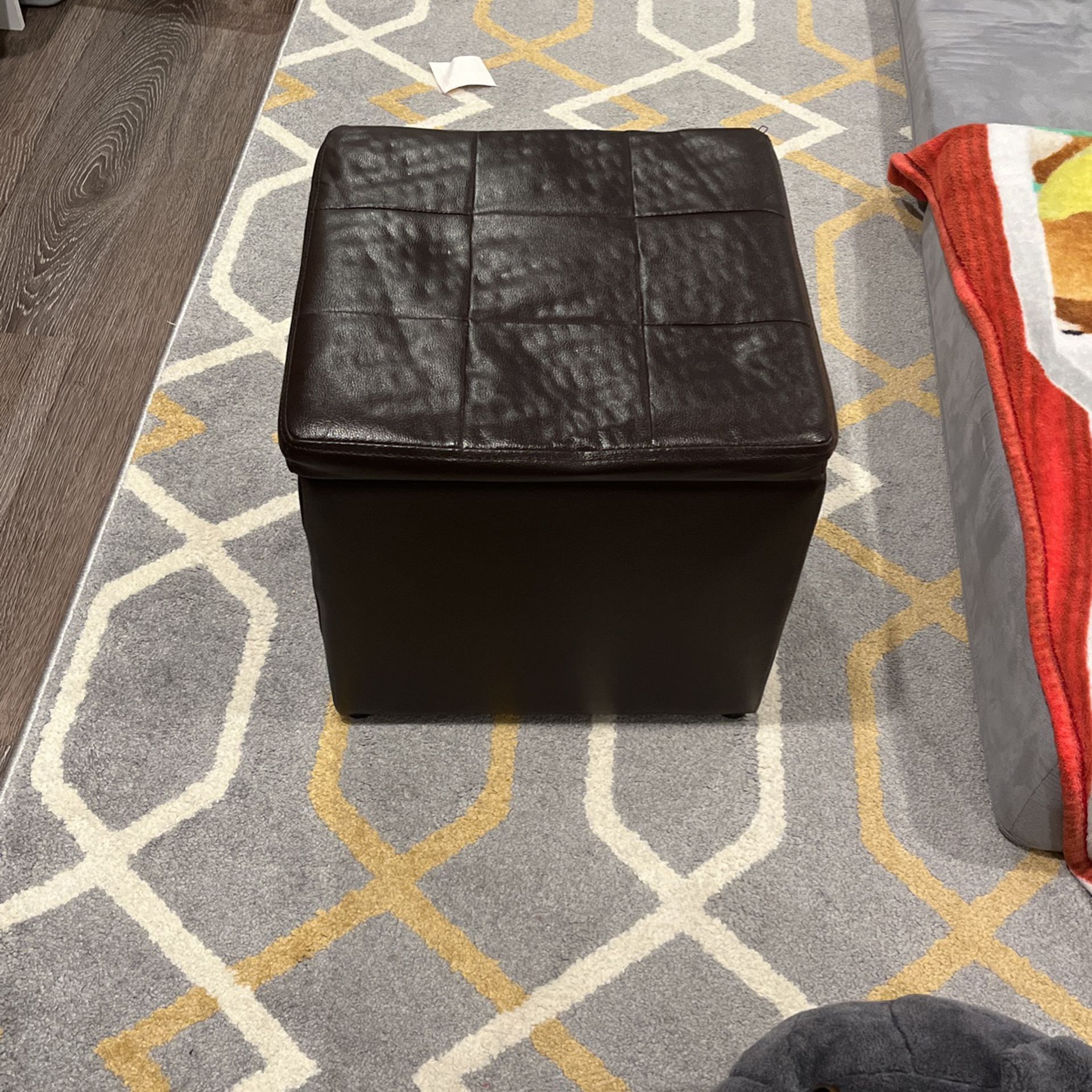 Small Storage Ottoman 