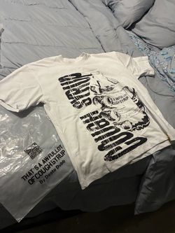 White Awful lotta cough syrup t shirt(Size S)