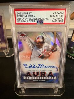 2022 Topps Eddie Murray AUTO Aura of Excellence /50 PSA 10 AUTO 10 Orioles (available on eBay only)