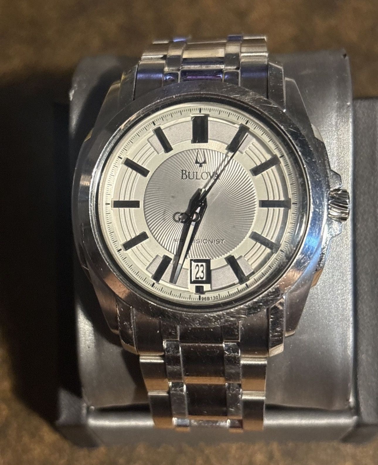 Bulova Men's Precisionist 96b130 Longwood Watch 44mm, 9.5”