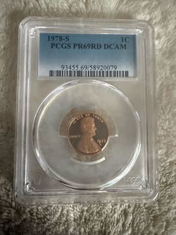 1978-S Lincoln Memorial Cent (1C) graded PR69DCAM (Deep Cameo)